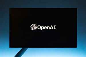 openai written with white colour in black background